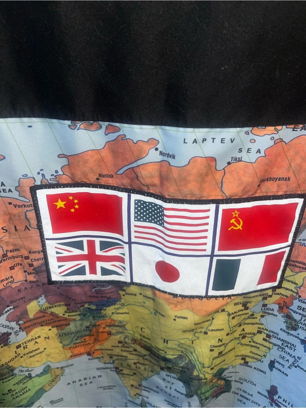 The North Face world map